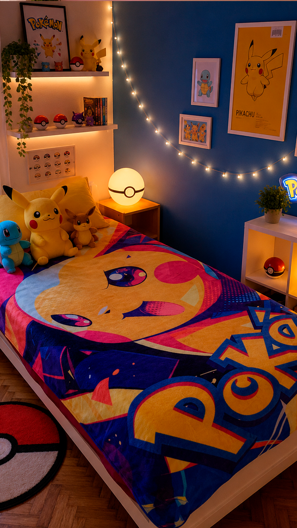 Producto - Manta 1 PLAZA Pokemon Pikachu