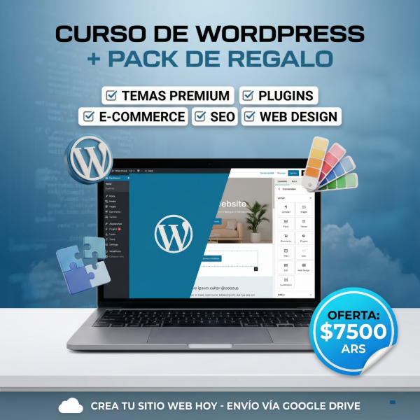 Producto - N32: Curso virtual de WordPress + Temas y Plugins