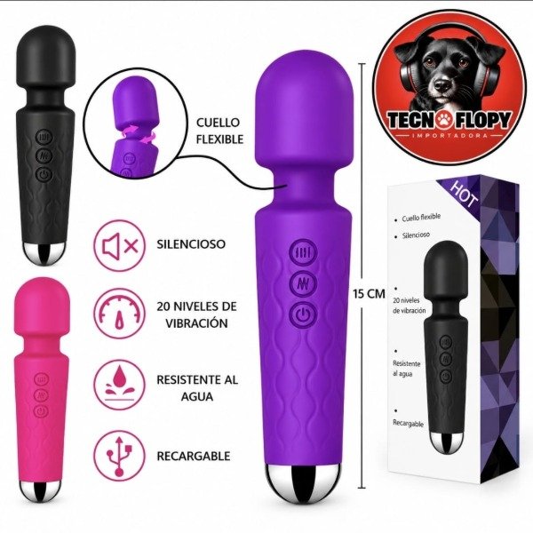 Producto - Vibrador silicona cabeza flex