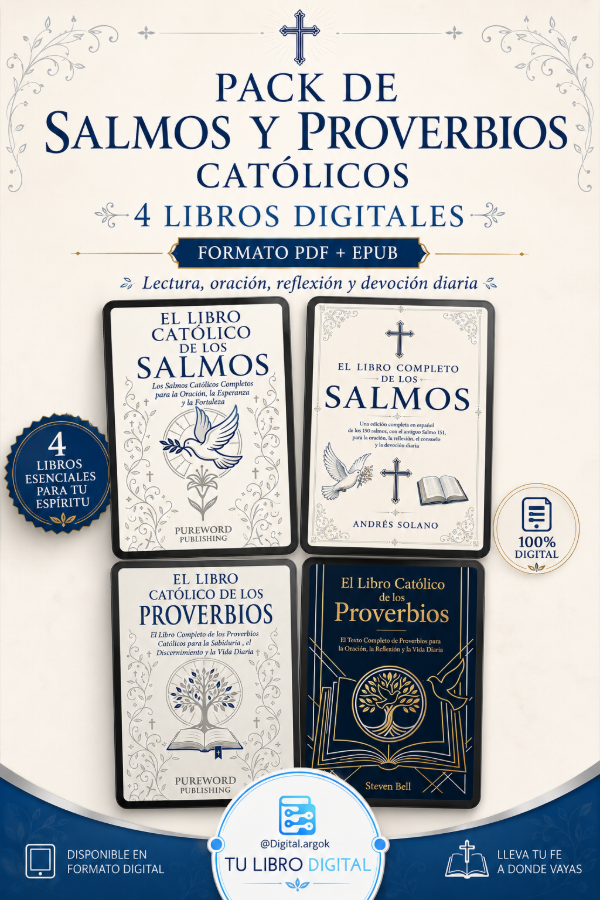 Producto - PACK DE SALMOS Y PROVERBIOS CATÓLICOS