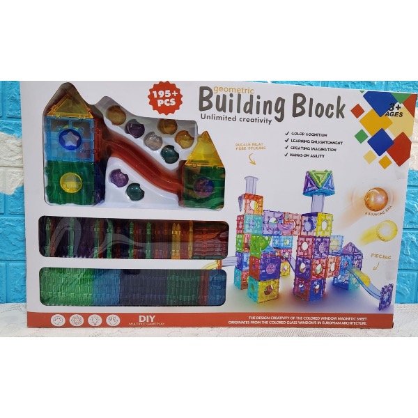 Producto - Bloque geométrico encastre 195 piezas