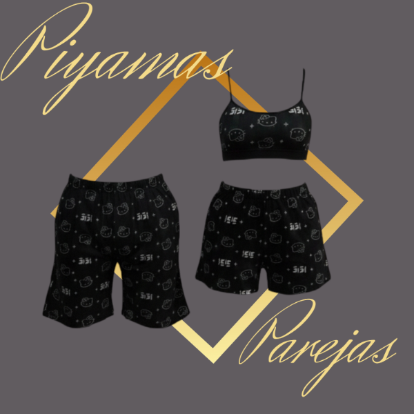 Producto - Piyamas Parejas Black H.Kitty