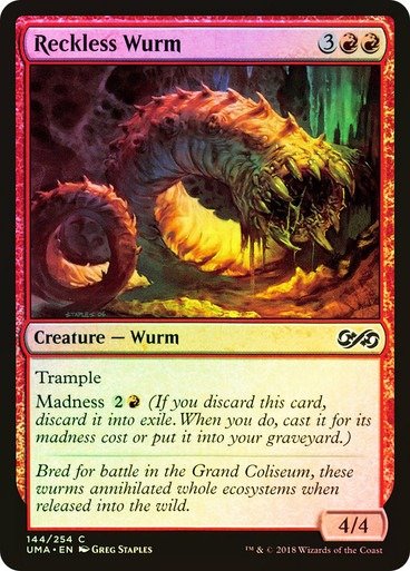 Producto - Reckless Wurm Foil  Ultimate Masters