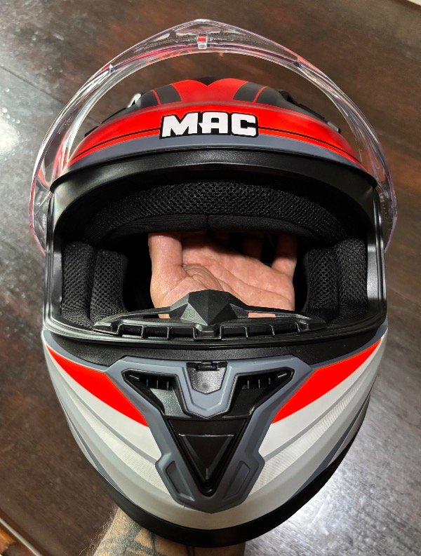 Producto - CASCO MAC 825 SPEED RAZOR ORANGE/GREY - 5