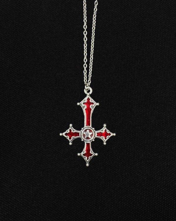 Producto - cadena cruz roja invertida