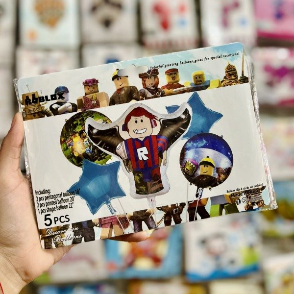 Producto - Set de globos ROBLOX 5 pcs