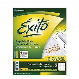 Producto - REPUESTO EXITO con MARGEN REFORZADO x 96 H. CUADRICULADO GRANDE