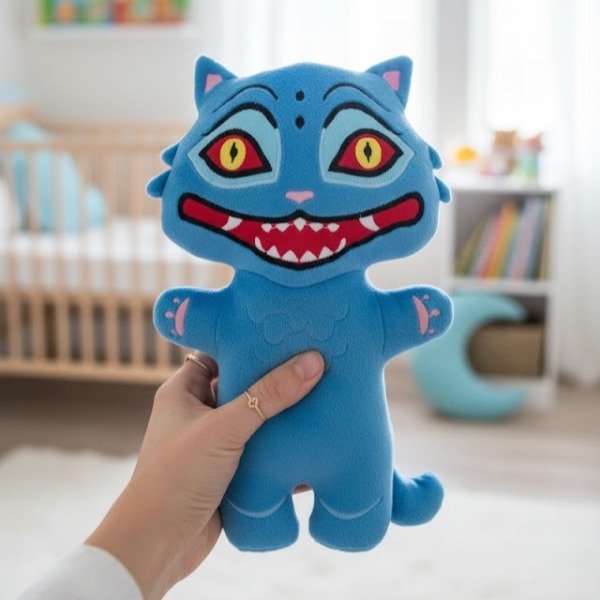 Producto - Peluche Derpy Tiger de Las guerreras K-pop 29x19 cm