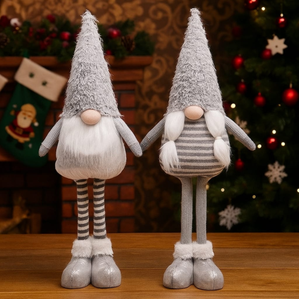 Producto - DUENDE GNOMO PARADO SILVER 58CM