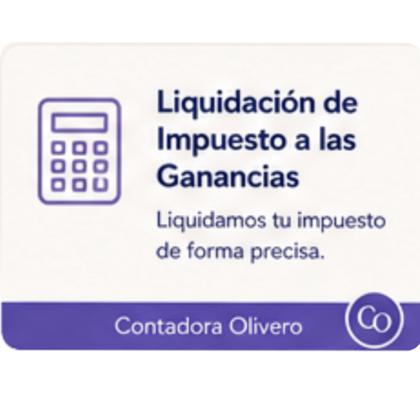 Producto - Liquidación de Impuesto a las Ganancia