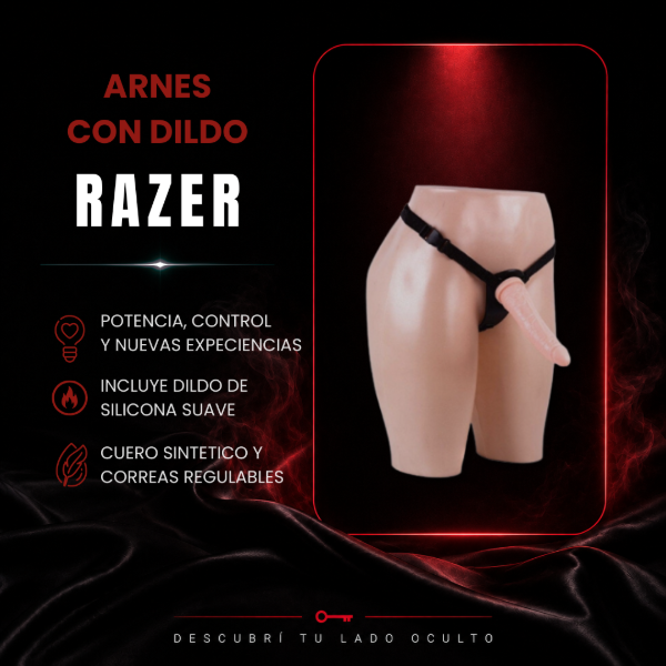 Producto - RAZER - Arnés regulable con dildo