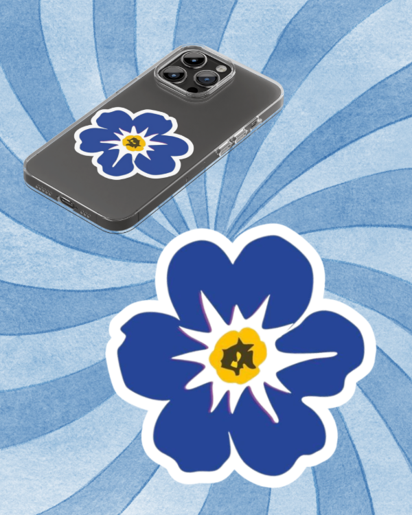 Producto - Flor azul común