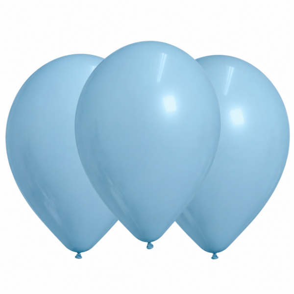 Producto - GLOBO GLOBBY 12" LISO DECORADOR CELESTE CIELO X 25 UNID.