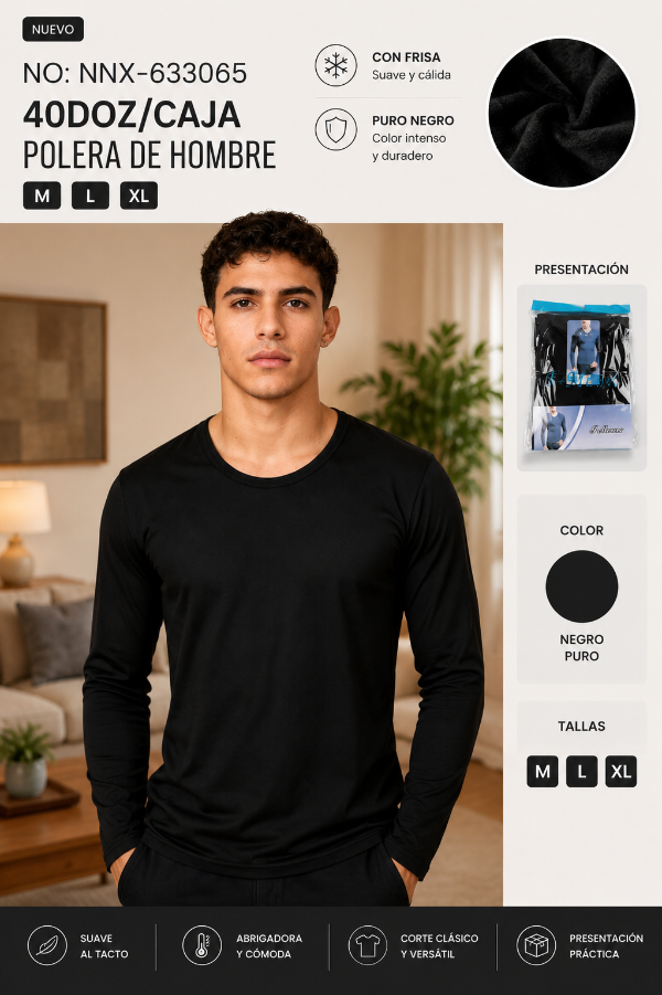 Producto - Camiseta térmica frisada (El precio es por docena) - 1
