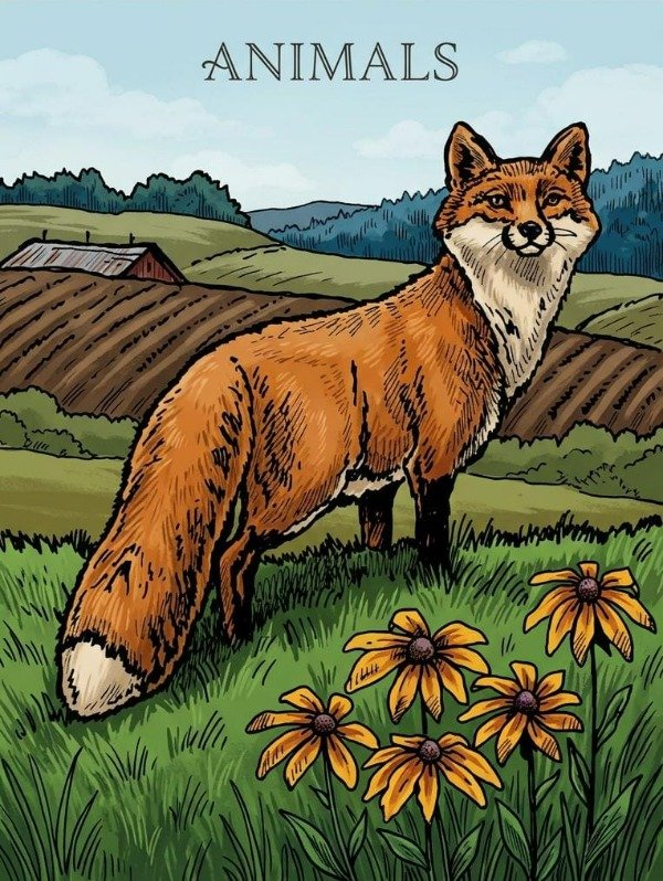 Producto - Animals - Libro para Colorear - Animales Realistas