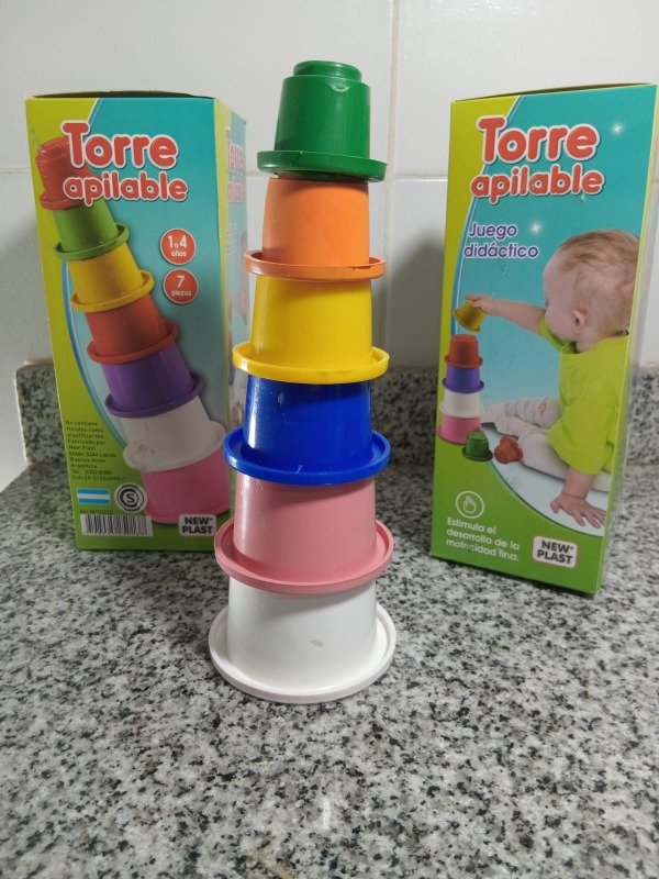 Producto - Torre apilable 7 piezas bebe