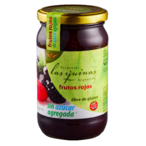 Producto - Mermelada de Frutos Rojos orgánicos, sin azúcar agregada, 420gr - LAS QUINAS