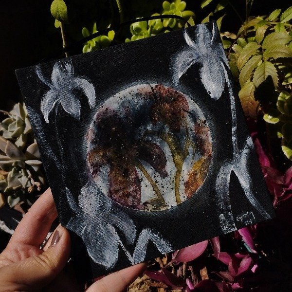 Producto - Cuadro 15x15cm moonflower
