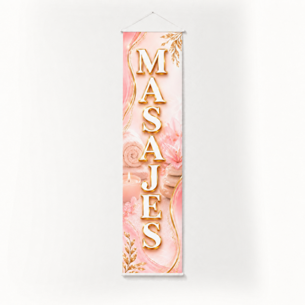 Producto - Lona Banner Masajes 100x25cm