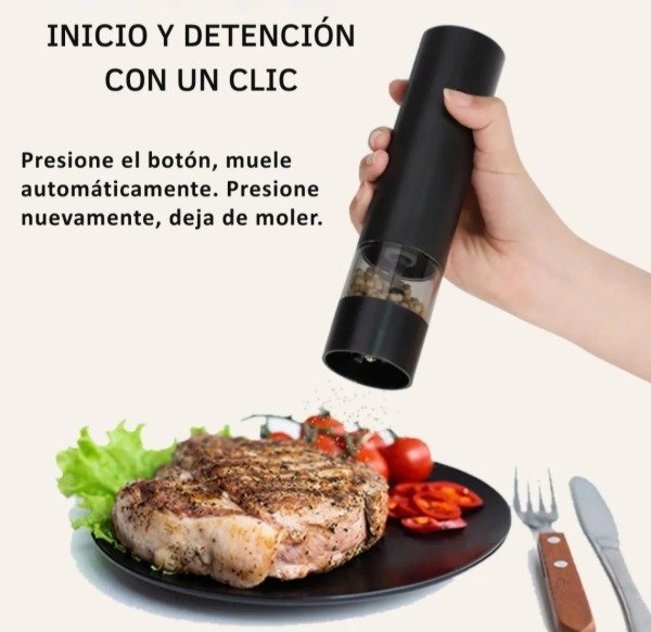 Producto - Molinillo pimentero eléctrico recargable USB