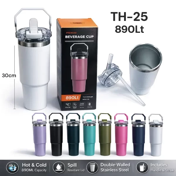 Producto - Vaso Térmico Acero con Manija 890ml 7117