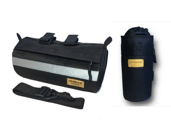 Producto - Combo 1 - Alforja Delantera + Portabotellas térmico