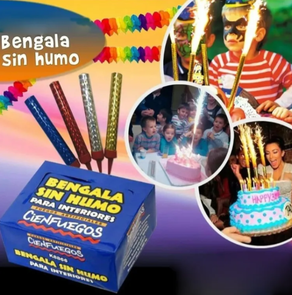 Producto - Bengala holográfica x1u