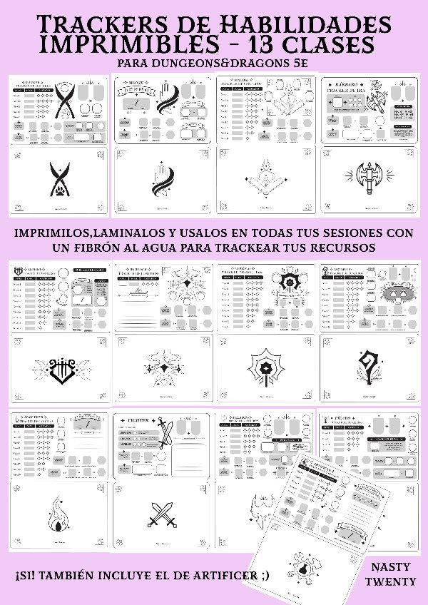 Producto - Kit 13 trackers de Clase - Imprimibles - 0