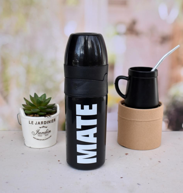 Producto - Combo Duet yerbera y Azucarera encastrable sin mate Negro