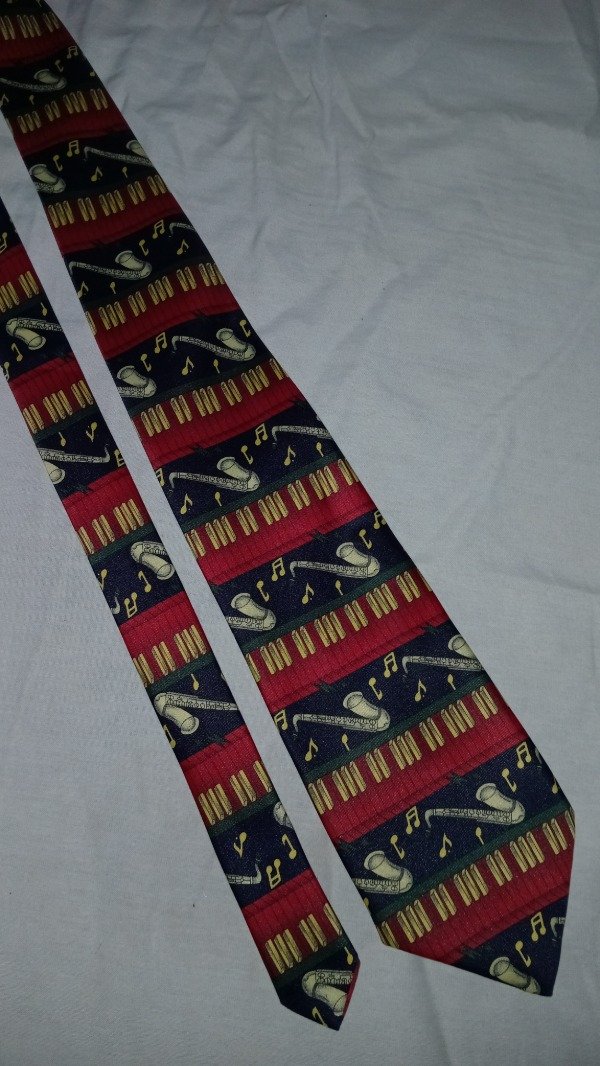 Producto - Vintage silk Jazz sax tie. - 1