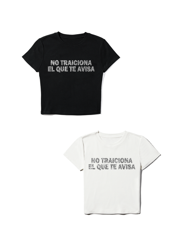 Producto - Baby Tee No traiciona - Lali