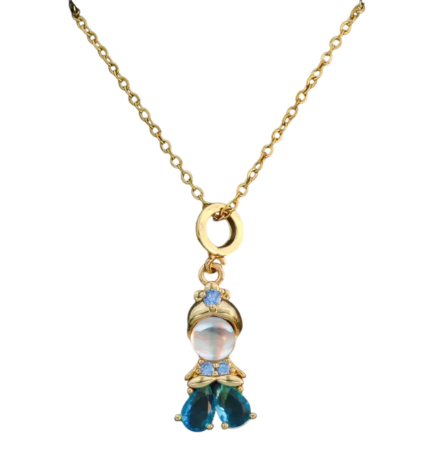 Producto - Collar Cenicienta-Titanio enchapado en oro