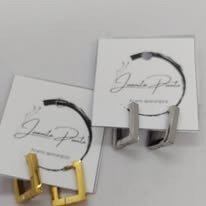 Producto - Aros minimalistas cuadrados dorados