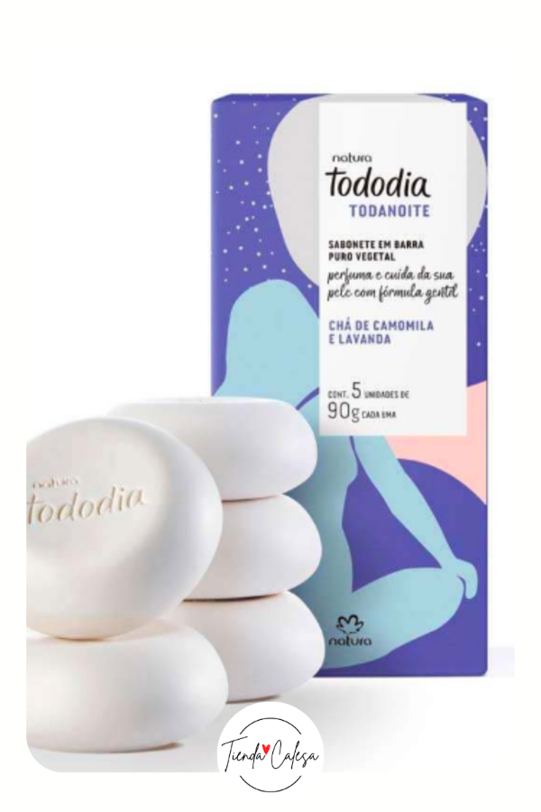 Producto - Tododía - Jabones en barra - Té De Manzanilla y Lavanda (caja x 5)