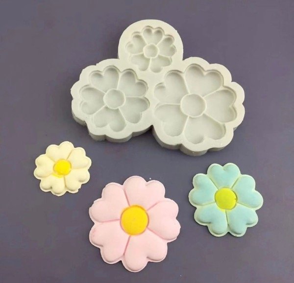 Producto - MOLDE SILICONA X3 FLORES - 0
