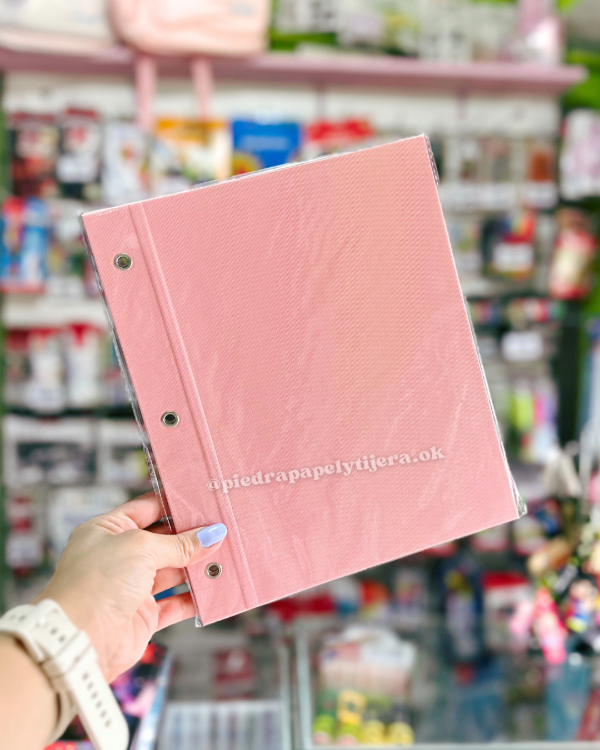 Producto - Carpeta 2 tapas rosa pastel