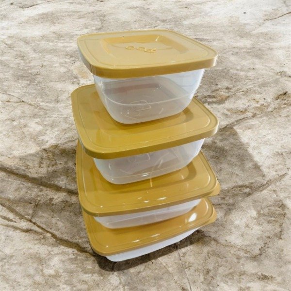 Producto - Set x 4 contenedores hermeticos cuadrados