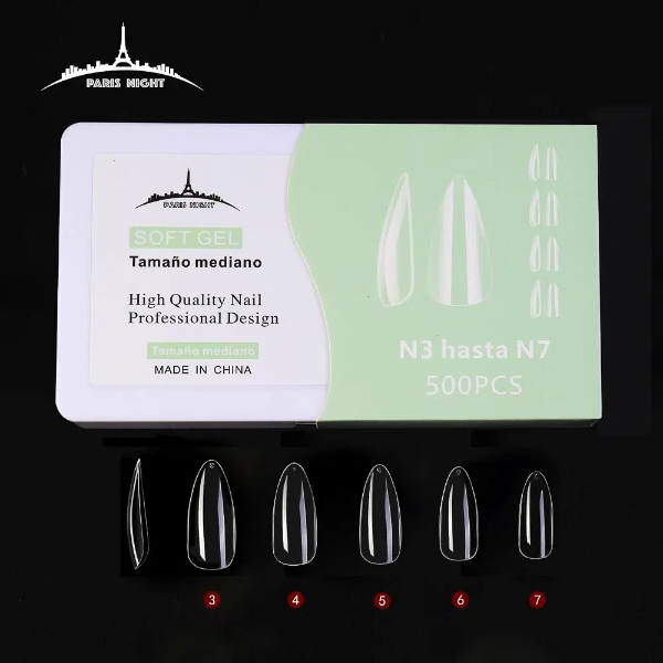 Producto - TIPS PARIS ALMENDRA (caja 3al7) CAJA VERDE  X500u