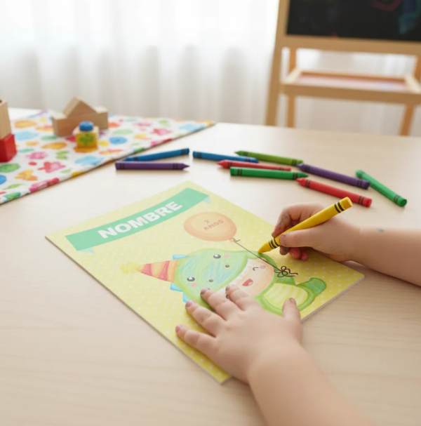 Producto - Libro Colorear Personalizable para Imprimir Dino Bebé - 4