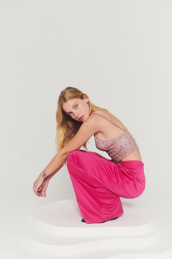 Producto - PANTALON SEDITA CON PINZAS