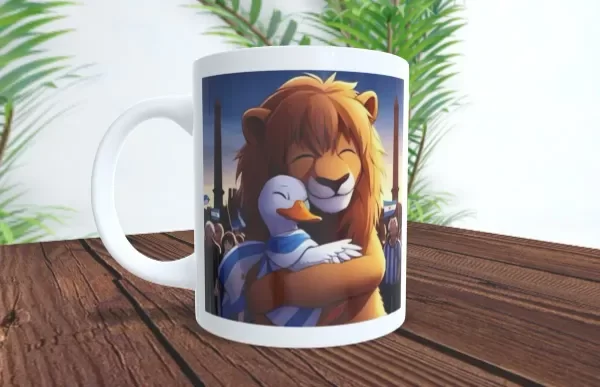 Producto - taza - milei LLA leon y pato