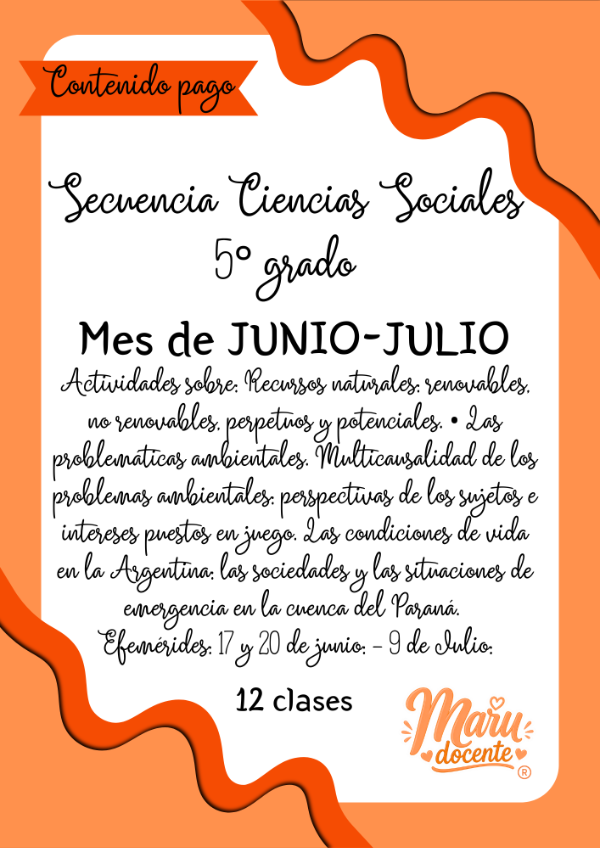 Producto - JUNIO/JULIO CS. SOCIALES QUINTO