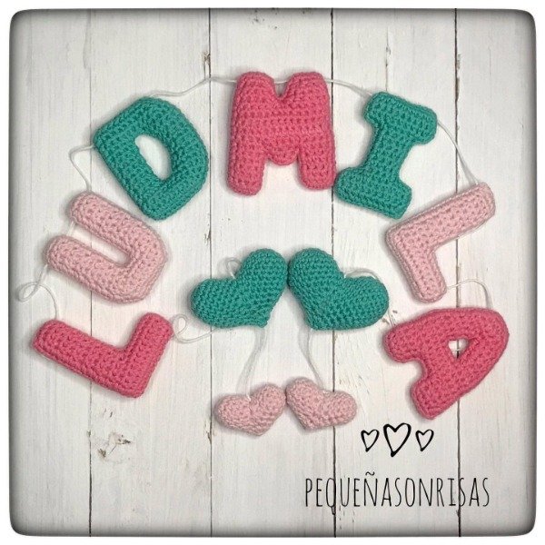 Producto - Cartel de 7 Letras con 4 adornos - 6