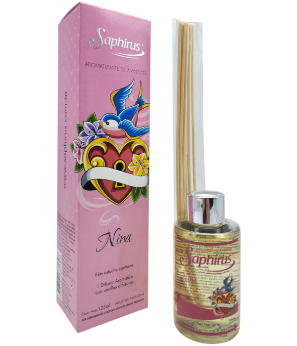 Producto - DIFUSOR DE AMBIENTES SAPHIRUS 125ML - NINA