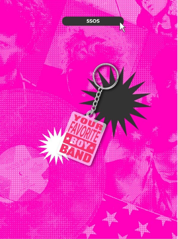 Producto - Llavero 5SOS - FANGIRLS