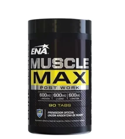 Producto - Muscle max ENA 90 CAPS-arginina-ornitina-lisina