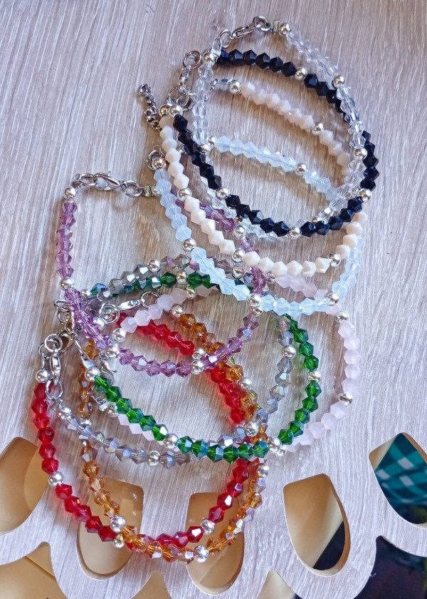Producto - Pack10 pulseras bicono