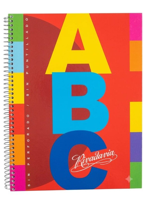 Producto - Cuaderno ABC de 100 Hojas - 21 x 27 cm - Tapa Dura - Rivadavia