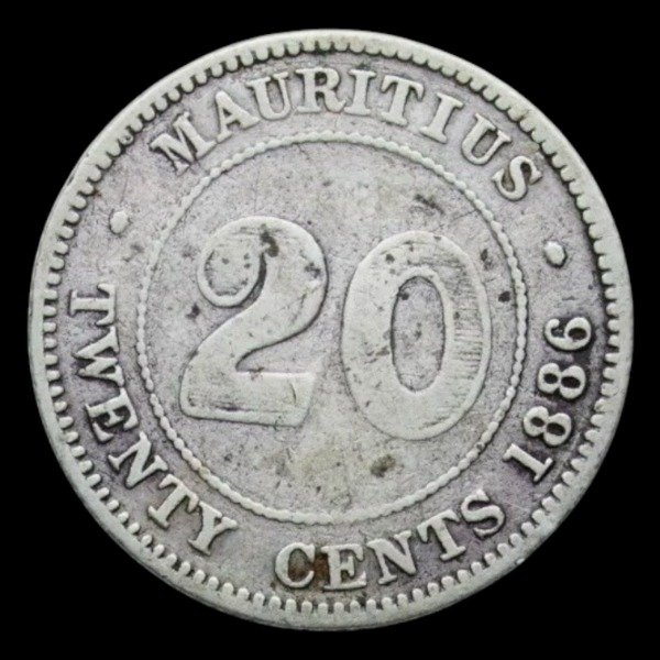 Producto - Mauricio (1886) 20 Cents. Dominio Británico - KM#11.1