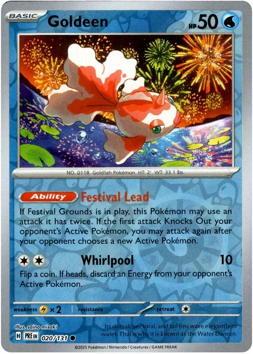 Producto - Goldeen - 020/131 - Prismatic Evolutions - Reverse Holo
